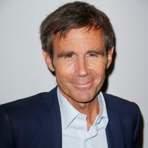 David Pujadas lors du photocall de la conférence de rentrée de la chaine LCI à Boulogne Billancourt le 30 août 2017. © Christophe Aubert via Bestimage