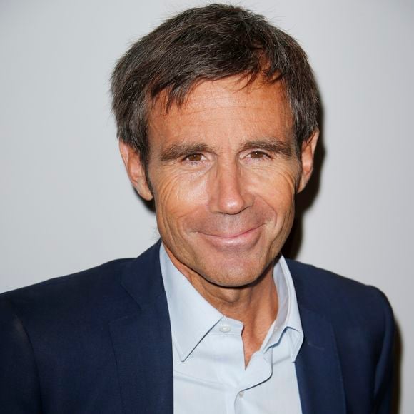 David Pujadas lors du photocall de la conférence de rentrée de la chaine LCI à Boulogne Billancourt le 30 août 2017. © Christophe Aubert via Bestimage