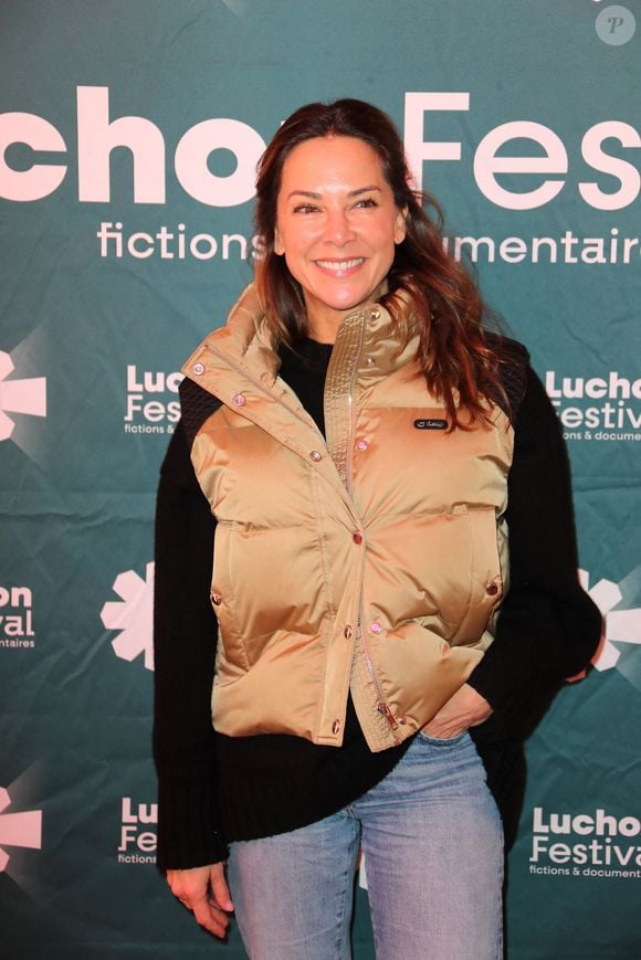La productrice Mélissa Theuriau - Photocall du film "Le dilemme d'Hippocrate" lors de la 25ème édition du Festival TV de Luchon le 6 février 2026. © Patrick Bernard/Bestimage