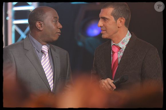 Charly Nestor et Jean Marc Lubin alias Charly et Lulu, animateurs de Hit Machine sur M6, le 21 novembre 2007. © Alain Guizard