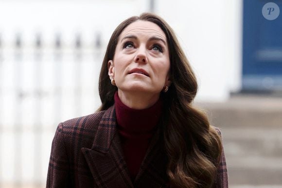 Catherine (Kate) Middleton, princesse de Galles à l'hôpital Royal Marsden, où elle a reçu son traitement contre le cancer, à Londres, Royaume-Uni, le 14 janvier 2025. © Chris Jackson/WPA-Pool/Bestimage
