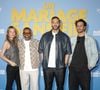Camille Rowe, Youssef Hajdi, Tarek Boudali et Marc Ruchmann - Avant-première du film "Un mariage sans fin" au cinéma Max Linder à Paris le 6 mai 2025. © Coadic Guirec/Bestimage