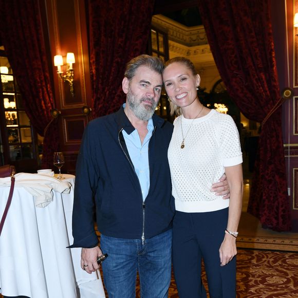 Exclusif - Clovis Cornillac et sa femme Lilou Fogli à l'exposition "Douceur animale" de Michel Bassompierre à l'InterContinental Paris - Le Grand le 17 septembre 2024.
© Rachid Bellak / Bestimage