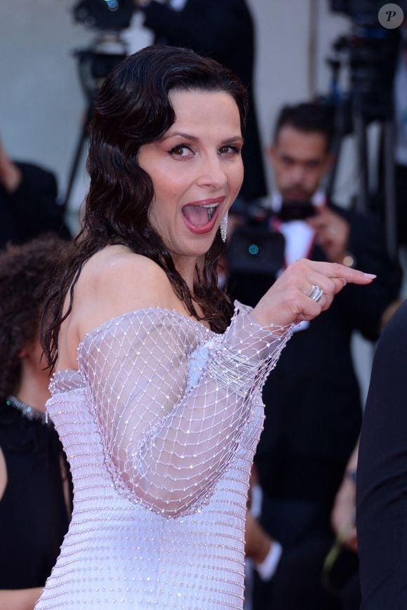 Juliette Binoche assistant à la cérémonie d'ouverture et à la première de "The Truth" (La Vérité) dans le cadre de la 76e Mostra (Festival international du film) de Venise, le 28 août 2019. Photo Aurore Marechal/ABACAPRESS.COM