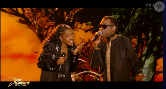 Demi-finale de Franck et Ebony dans la "Star Academy 2024", le 18 janvier 2025, sur TF1