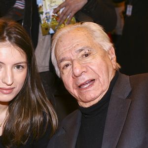 Michel Galabru et sa petite fille Sophie Galabru à la 33eme édition du Salon du Livre de la porte de Versailles a Paris le 24 mars 2013. JLPPA / Bestimage