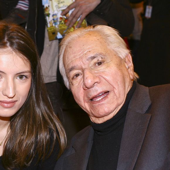 Michel Galabru et sa petite fille Sophie Galabru à la 33eme édition du Salon du Livre de la porte de Versailles a Paris le 24 mars 2013. JLPPA / Bestimage