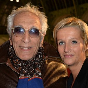 Gérard Darmon et sa femme Christine - Soirée d'inauguration de la FIAC 2015 organisée par Orange au Grand Palais à Paris, le 21 octobre 2015. 
VEEREN / BESTIMAGE