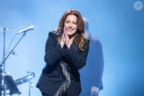 Exclusif - Isabelle Boulay en concert au Grand Rex à Paris pour son show "D'Amériques et de France" le 8 mars 2024. © Cyril Moreau / Bestimage