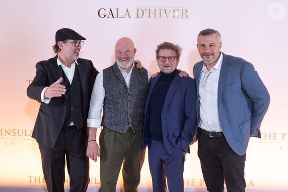 De nombreuses personnalités étaient présentes pour la Winter Gala du Peninsula Paris.

Paul Pairet, Philippe Etchebest et Glenn Viel assistent à un photocall pour le Gala d'Hiver du Peninsula Paris, avec un cocktail dînatoire orchestré par le Chef Exécutif David Bizet et le Chef Pâtissier Anne Coruble à l'hôtel Peninsula à Paris, France. Photo by David Boyer/ABACAPRESS.COM