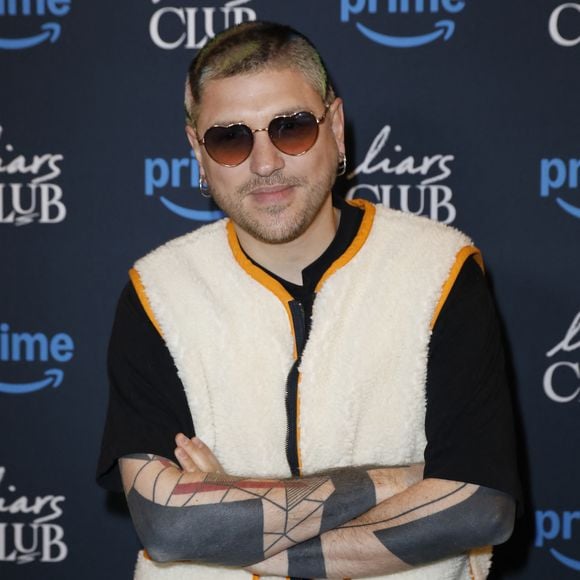 Aujourd'hui, Quentin Mosimann proposera un mix de Vincent Delerm et Daft Punk... 

Quentin Mosimann à l'avant-premiere du film "Liars Club" au Cinema l’Arlequin à Paris, le 5 mars 2025. 

Photo : Marc Ausset-Lacroix / Bestimage