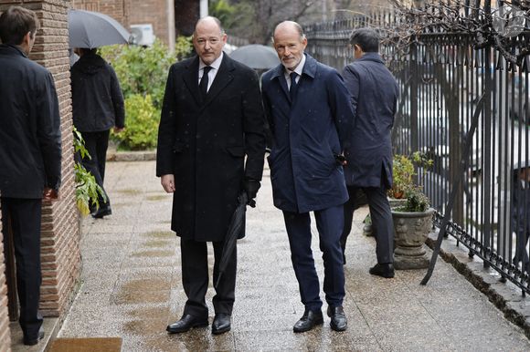 Kyril de Bulgarie et Kubrat de Bulgarie lors du service commémoratif en hommage à Irène de Grèce à Madrid le samedi 17 janvier 2026. Photo par GTres/ABACAPRESS.COM