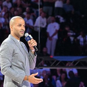 Tony Parker au match de préparation aux Jeux Olympiques Paris 2024 entre la France à la Serbie (67-79) à Decines-Charpieu, France, le 12 juillet 2024. © Frédéric Chambert/Panoramic/Bestimage