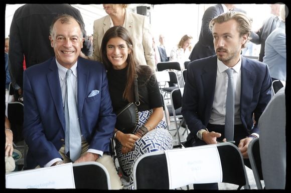 Sous sa présidence l'entreprise a enregistré jusqu'à 2 milliards d'euros de chiffre d'affaires. 
Exclusif - Henri Giscard d'Estaing, May Giscard d'Estaing (petite-fille de l'ancien président) et son frère Frédéric lors de la cérémonie de dénomination du nom de la station RER Musée d' Orsay - France, le 11 septembre 2023. © Alain Guizard/Bestimage