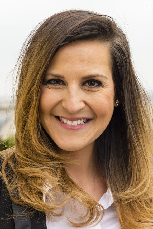 Daniela Prepeliuc, remplaçante de Tatiana Silva, au Forum international de la météo et du climat à Paris. Le 23 mars 2018 © Pierre Perusseau / Bestimage