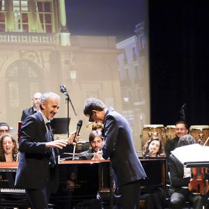 Exclusif - Omar Harfouch, Elie Semoun - Concerto pour la paix de Omar Harfouch au théâtre de Béziers le 8 mai 2025 © Jack Tribeca / Bestimage