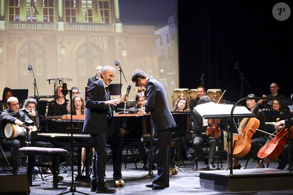 Exclusif - Omar Harfouch, Elie Semoun - Concerto pour la paix de Omar Harfouch au théâtre de Béziers le 8 mai 2025 © Jack Tribeca / Bestimage