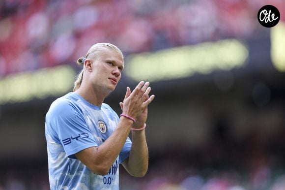 CARDIFF, WALES, AUG 16: Erling Haaland of Manchester City during the FA Community Shield match between Arsenal and Manchester City at the Millennium Stadium in Cardiff, Wales on 16th of August (photo by Qian Jun/Sports Press © SPP / PsnewZ / Bestimage