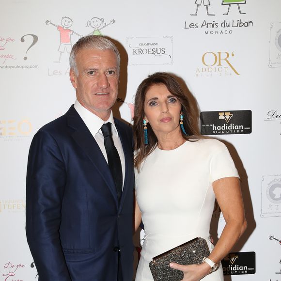 Exclusif - Didier Deschamps et sa femme Claude - Soirée de fin d'année de l'association monégasque "Les Enfants du Liban" dont il est le parrain au Bay Hotel à Monaco le 19 décembre 2018. © Jean-Charles Vinaj/PRM/Bestimage
