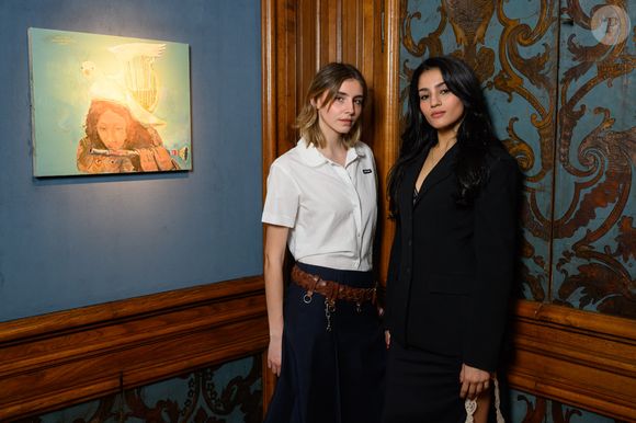 Vittoria de Savoie, Sarah Daoui - Inauguration de la première exposition d'art en tant que co-curatrice de Vittoria de Savoie (fille d'Emmanuel-Philibert et de Clotilde Courau ) "The Ratto of Europa" (The Return from Europe) lors de la Design Week à Milan en Italie le 16 avril 2026. © Alafonso Caralano/SGP/Bestimage