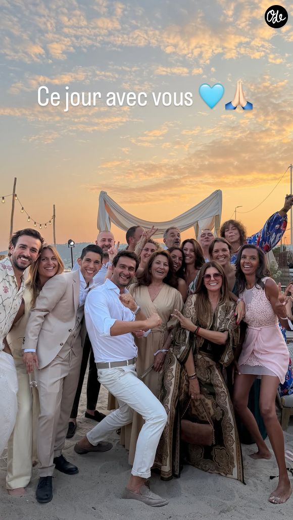 Thylane Blondeau et Benjamin Attal ont célébré leur union une seconde fois. Capture d'écran Instagram