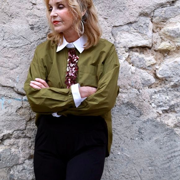 Fanny Cottençon lors de la première édition du festival Lumières des Alpilles, festival du patrimoine télévisuel à Fontvieille, FRance. © Franz Chavaroche/Bestimage