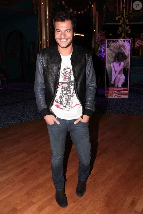 Amir Haddad lors de la première du 'Love Circus' aux Folies Bergère à Paris, le 28 octobre 2014