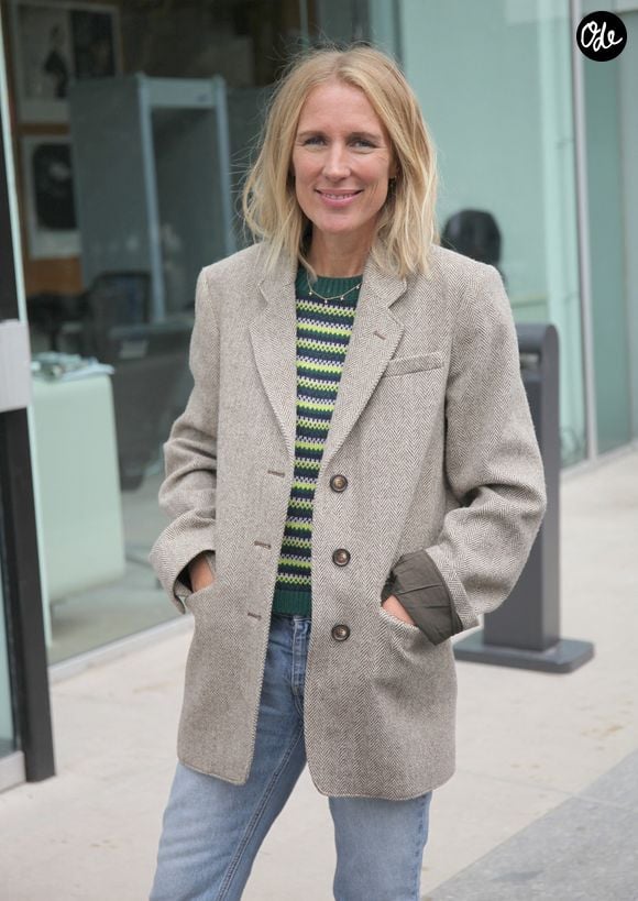 Agathe Lecaron arrive dans les studios de Radio France à Paris le 13 septembre 2022. 

© Panoramic / Bestimage