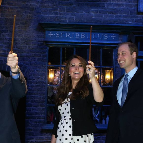 Kate Middleton; le prince William et le prince Harry d'Angleterre visitent les studios Warner Bros a Leavesden le 26 avril 2013. Photo by EXPRESS SYNDICATION / BESTIMAGE