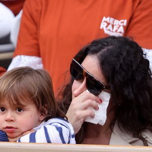 Xisca Perello et Rafael Junior - Hommage à Rafael Nadal lors des internationaux de France de tennis à Rolnd Garros le 25 mai 2025.

© Dominique Jacovides / Cyril Moreau / Bestimage