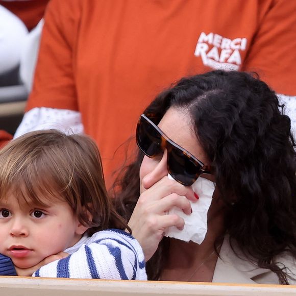 Xisca Perello et Rafael Junior - Hommage à Rafael Nadal lors des internationaux de France de tennis à Rolnd Garros le 25 mai 2025.

© Dominique Jacovides / Cyril Moreau / Bestimage