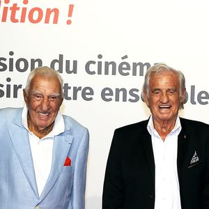 Charles Gérard et Jean-Paul Belmondo au photocall de la cérémonie d'ouverture de la 10ème édition du Festival Lumière à Lyon, France, le 13 octobre 2018. © Dominique Jacovides/Bestimage