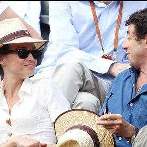 Celine Bosquet et Patrick Bruel - people à la quinzième journée des Internationaux de France de tennis de Roland Garros 2011. Rindoff-Jacovides / Bestimage