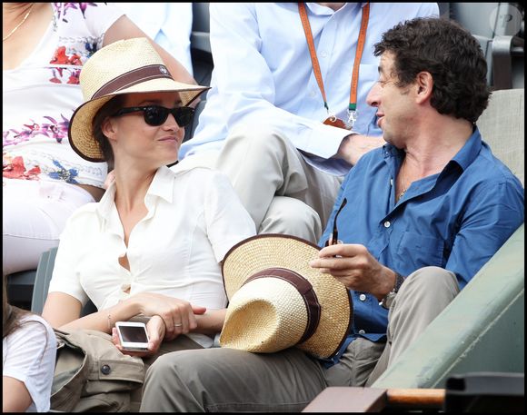 Celine Bosquet et Patrick Bruel - people à la quinzième journée des Internationaux de France de tennis de Roland Garros 2011. Rindoff-Jacovides / Bestimage