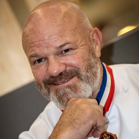 Exclusif - Philippe Etchebest préside le salon français de la restauration "Expotel" à Bordeaux. Il dirige aussi la journée des chefs et sa composition regroupant 22 Etoiles sur l'évènement, le 25 Novembre 2019. © Patrick Bernard/ Bestimage