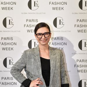 Lucie Bernardoni pose pour un photo-call avant les défilés du Global Fashion Collective dans le cadre de la semaine de la mode de Paris à la Maison des Metallos à Paris, France, le 28 septembre 2023. Photo by Firas Abdullah/Abacapress.com
