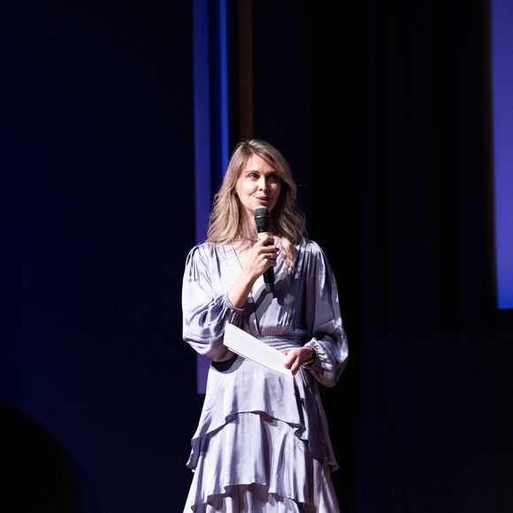 Ophélie Meunier lors de la soirée de lancement de la nouvelle émission digitale SPHERE5 à l'Elysée Biarritz à Paris le 13 avril 2026. 

© Cyril Moreau/Bestimage