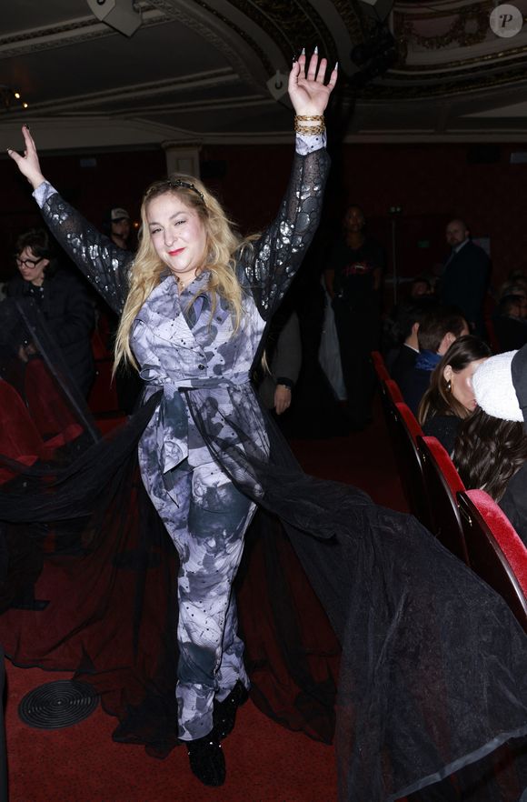 Marilou Berry -  Arrivées au défilé Julien Fournié Haute Couture printemps/été 2024 (PFW) à Paris le 23 janvier 2024. © Christophe Aubert via Bestimage