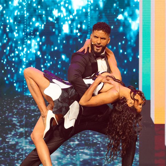 Ricky Whittle et Shy'm lors de la cérémonie de clôture de la 64ème édition du Festival de télévision de Monte-Carlo au Grimaldi Forum à Monaco, le 17 juin 2025. © Claudia Albuquerque/Bestimage