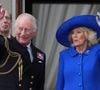 Le couple royal a pris la parole en deux temps sur "Instagram"
Le roi Charles III d'Angleterre et la reine Camilla - Le 5 mai 2025, défilé militaire pour marquer le 80e anniversaire de la Victoire en Europe. © Julien Burton / Bestimage