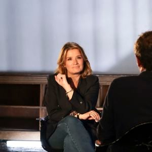 Exclusif - Pascale de La Tour du Pin pendant l'enregistrement d'Animaux Stars, présenté par B.Montiel et diffusé le 6 septembre 2025 sur Animaux TV, à Paris, France le 3 juillet 2025. © Jack Tribeca/Bestimage