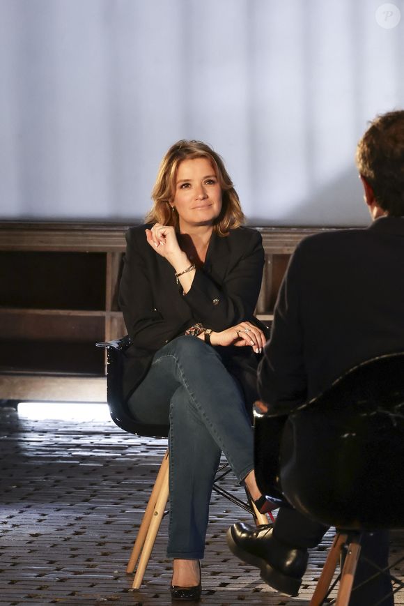 Exclusif - Pascale de La Tour du Pin pendant l'enregistrement d'Animaux Stars, présenté par B.Montiel et diffusé le 6 septembre 2025 sur Animaux TV, à Paris, France le 3 juillet 2025. © Jack Tribeca/Bestimage