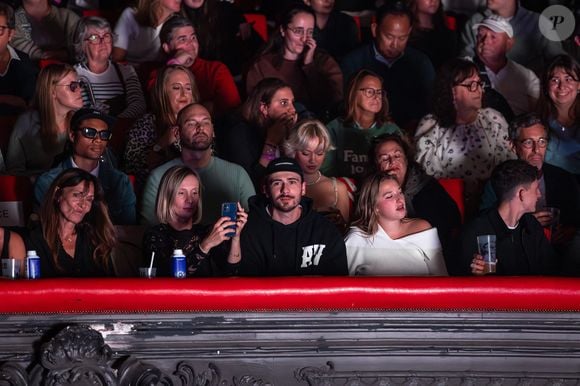 Pierre Garnier, Helena Bailly, Victorien Breux, Michael Goldman - Célébrités assistent au concert de Julien Lieb (finaliste de la Star Academy 2023) à la Cigale à Paris le 24 Septembre 2025. © Jeremy Melloul/Bestimage