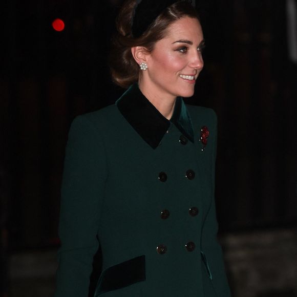 Kate Middleton au dimanche du souvenir et centenaire de l'armistice, à Londres, le 11 novembre 2018.  Photo par Andrew Parsons / Parsons Media