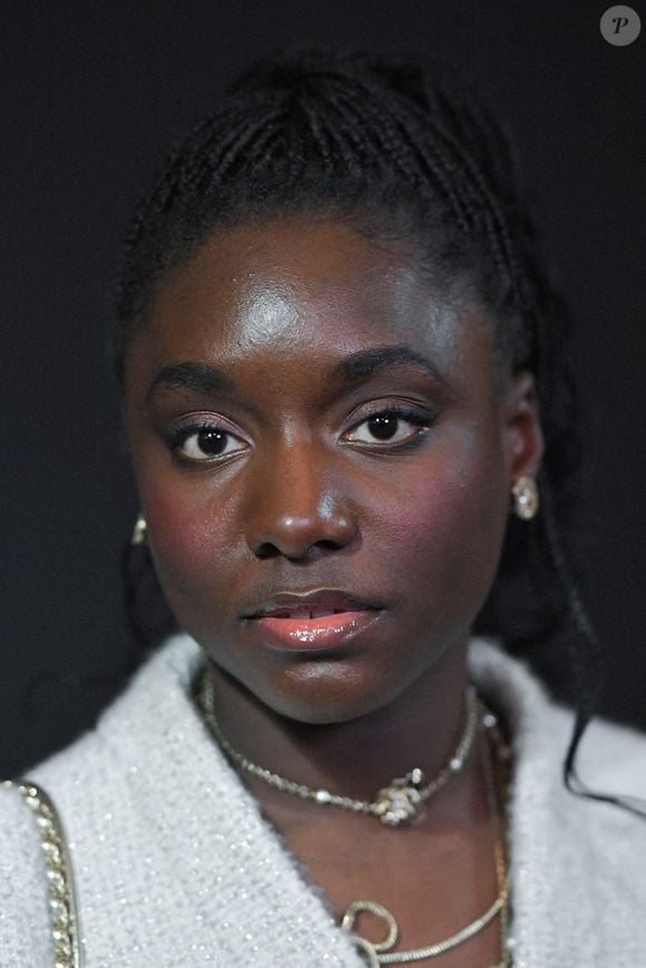 Suzy Bemba assiste au Prix André Bazin Cahiers Du Cinéma à La Coupole à Paris, France, le 12 décembre 2024. Photo par Aurore Marechal/ABACAPRESS.COM