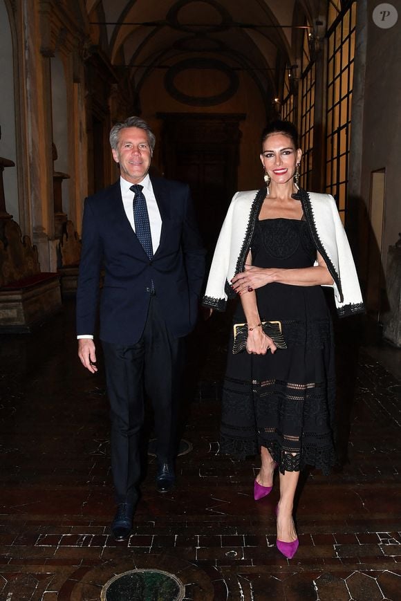 Emmanuel-Philibert de Savoie et Adriana Abascal au dîner de gala. Rome, Palazzo Ruspoli Dîner de gala pour le concert d'Omar Harfouch au Parlement italien. Italie, Rome le 29 avril 2025. Photo par IPA/ABACAPRESS.COM