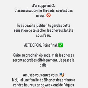 Pedro Alves indique sur Instagram qu'il ne souhaite plus être importuné au sujet de l'affaire Bernardoni. Pour cela, il a quitté X et Threads. Une décision radicale qu'il a mentionnée dans une Story Instagram, le samedi 4 avril 2026.