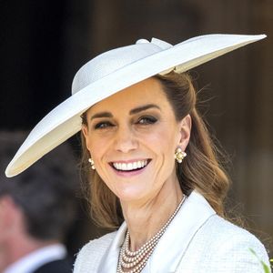 Kate Middleton lors de la cérémonie annuelle de l'Ordre de la Jarretière à la chapelle Saint-Georges du château de Windsor, juin 2025.

Photo : Backgrid UK/ Bestimage