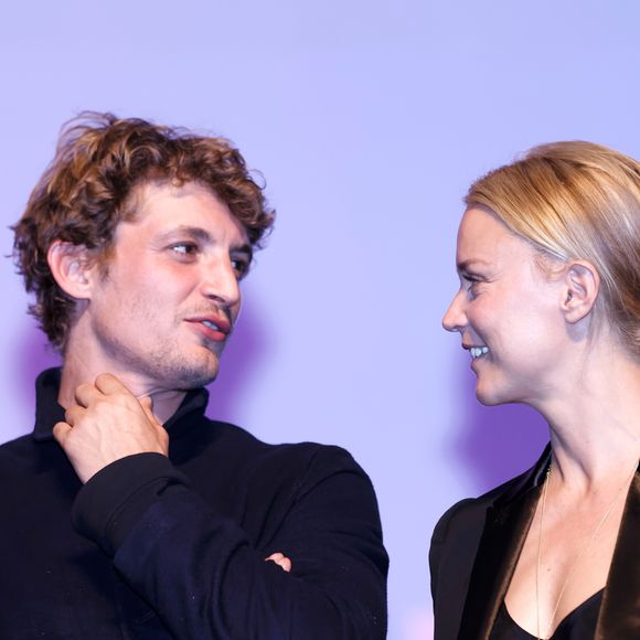 Exclusif - Virginie Efira et son compagnon Niels Schneider lors de la présentation du film "Un amour impossible" lors de la 33ème edition du festival du film francophone à Namur en Belgique le 29 septembre 2018.