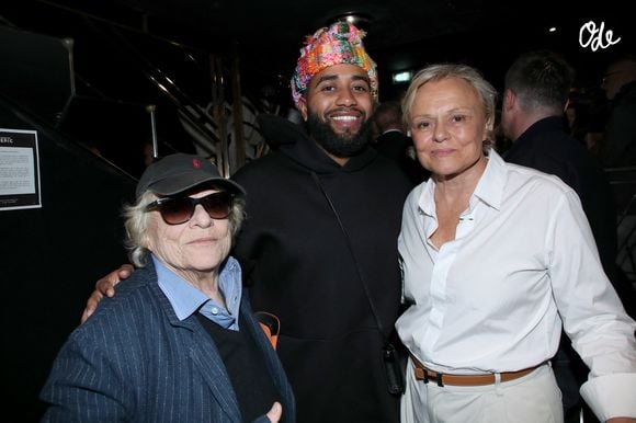 Exclusif - Josée Dayan, Nordine Ganso et Muriel Robin - Générale de la Pièce "On va tous être d'accord… ou pas " au théâtre Lepic à Paris le 6 Mai 2025. © Bertrand Rindoff/Bestimage